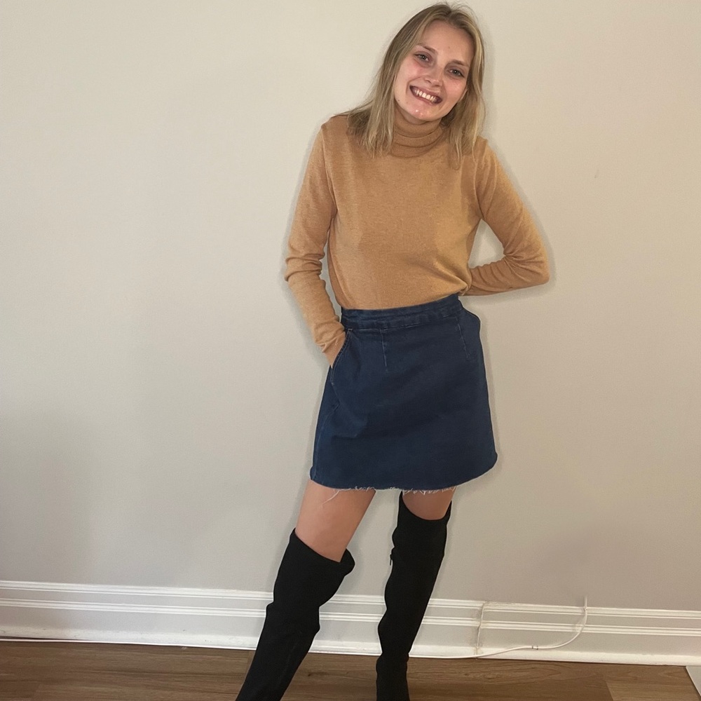 vintage jean skirt